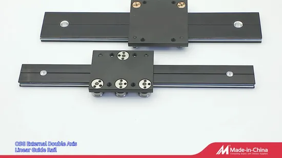 1000mm Block Double Axis Roller Linear Guide Rail Osg10 Osg30 Osg35 for Interior Furniture Rail